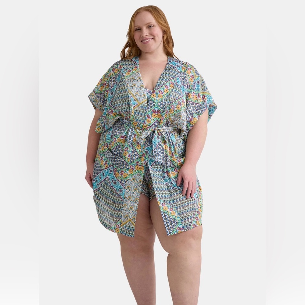 78. Jessica Simpson Multicolor Floral Kimono